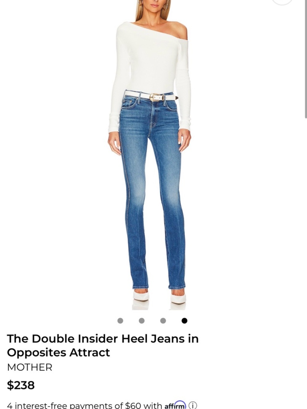 MOTHER Double Insider Skinny Jeans - Blue Denim